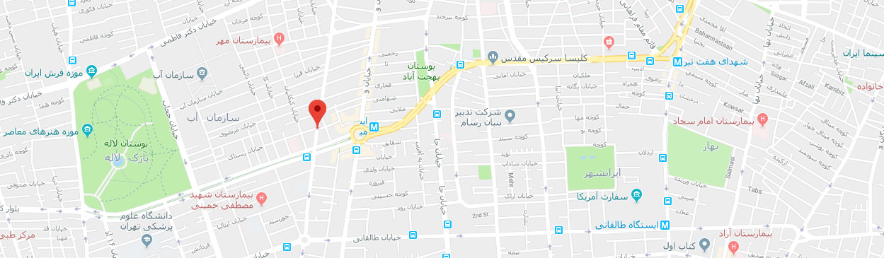 نقشه گوگل-موسسه-تصویربرداری-نسیم-پرتورادیولوژی-سونوگرافی