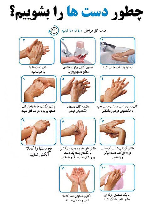 چطور دست ها را بشوییم