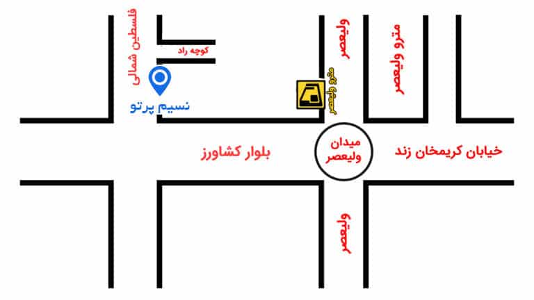 کروکی موسسه تصویربرداری نسیم پرتو